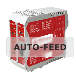 Función de alimentación automática de los accionamientos paso a paso