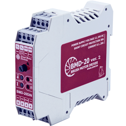 Advanced controller for DC motors speed control was introduced to the industrial market by Smart Motor Devices – BMD-20DIN ver.2